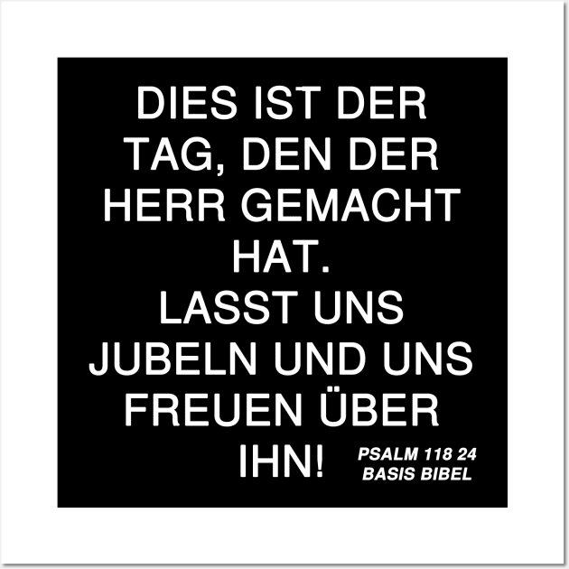 psalm 118 24 basis bibel Wall Art by Holy Bible Verses